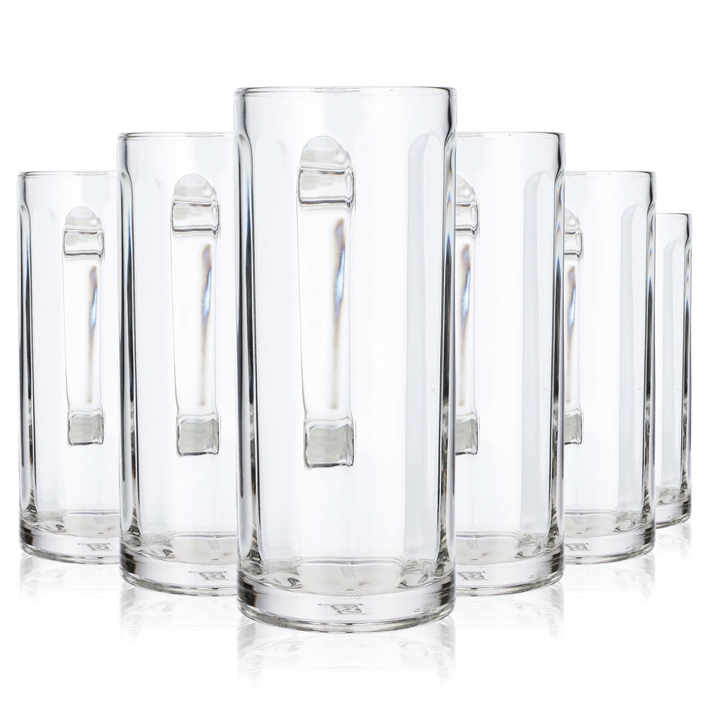 6x Rastal Bier Glas 0,4l Krug Relief (6er Set)