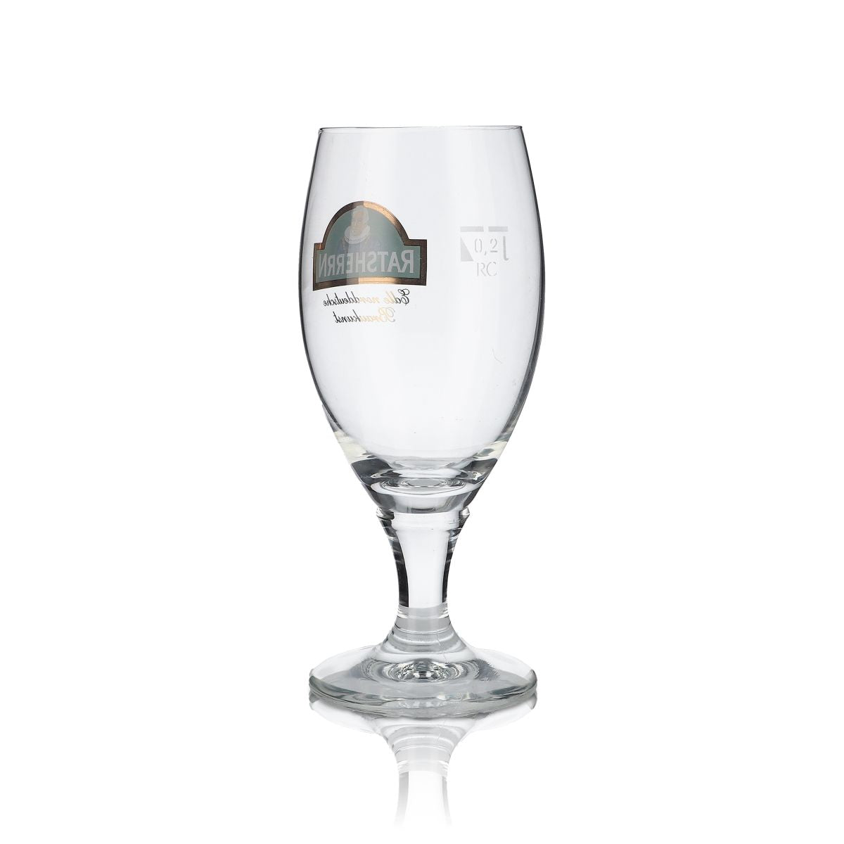 6x Ratsherrn Glas 0,2l Tulpe Gläser Bier Deister Pokal RC Ritzenhoff – Ansicht 3