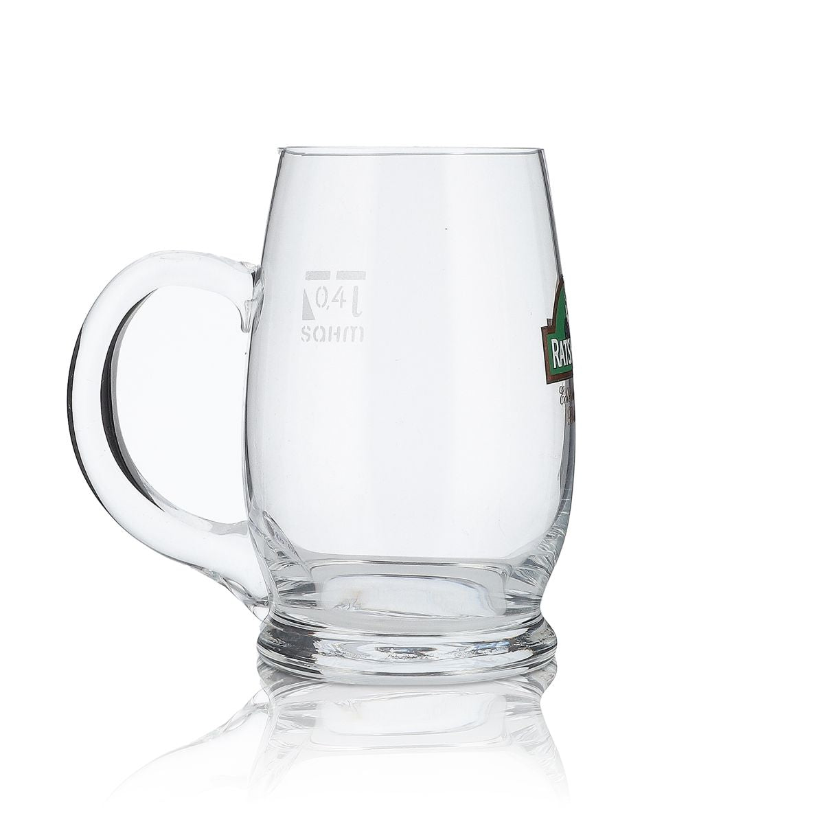 6x Ratsherrn Glas 0,4l Bierkrug Humpen Seidel Gläser Set Brauerei Gastro Eiche – Ansicht 4