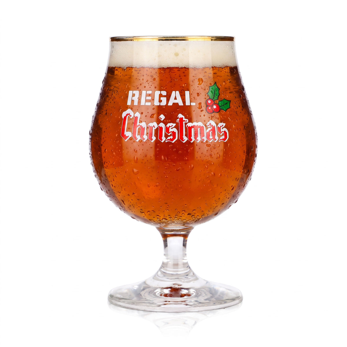 6x Regal Bier Glas 0,5l Christmas Pokal Goldrand Durobor (6er Set) – Ansicht 2