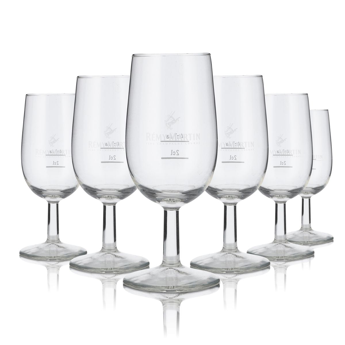6x Remy Martin Glas 0,14l Cognac Schwenker Gläser Set Tasting Nosing Brandy