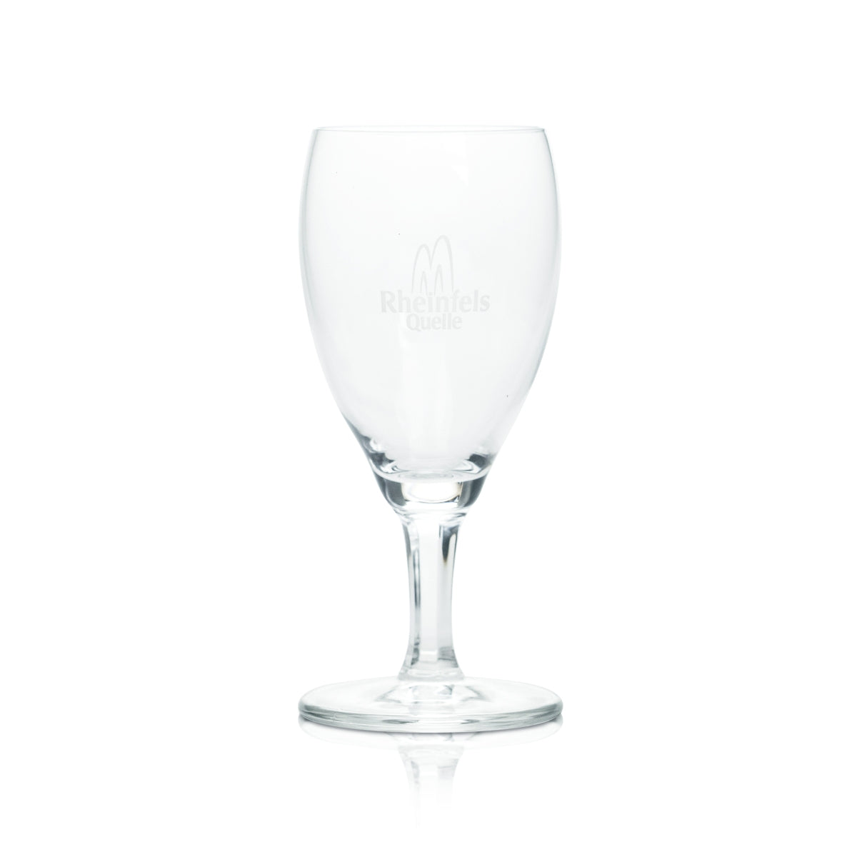 6x Rheinfels Quelle Wasser Glas 0,19l Kelch Pokal Mineralwasser Gläser Sprudel – Ansicht 2