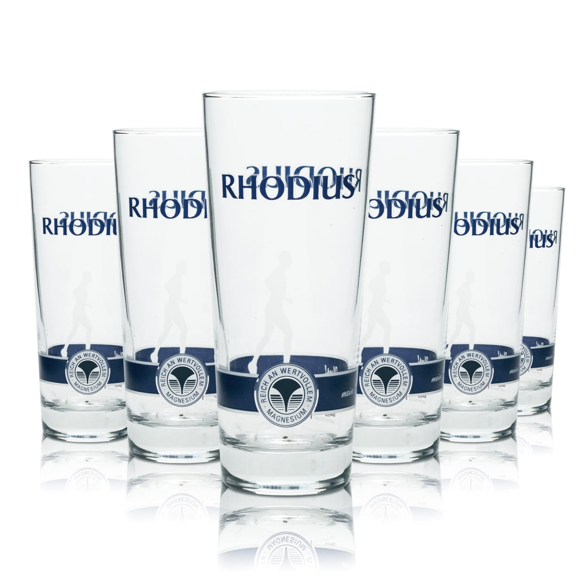 6x Rhodius Wasser Glas 0,2l Becher Exklusiv Walker Mineralwasser Gläser Gastro