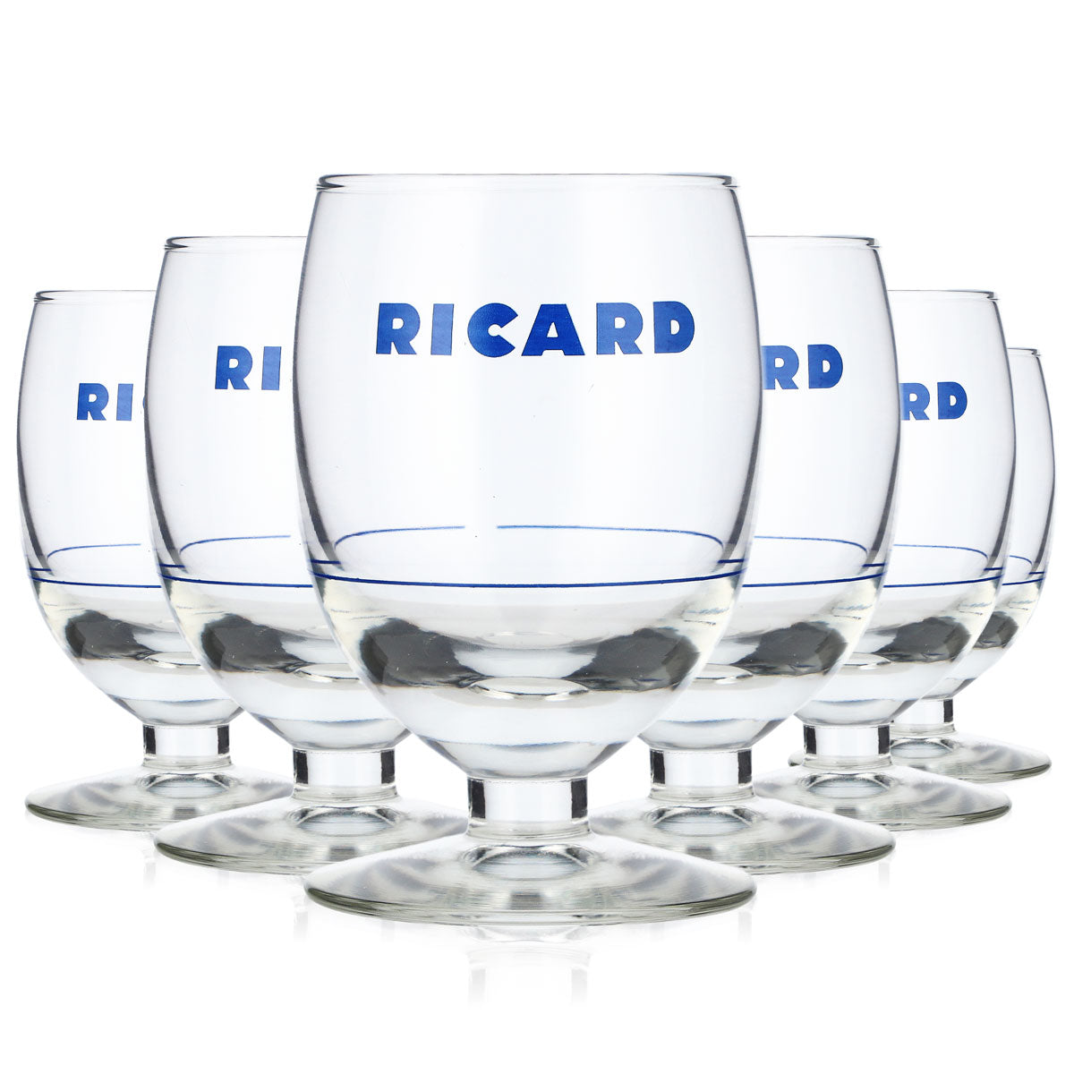 6x Ricard Likör Glas Likörgläser Gläser Schwenker 0,16l Nosingglas Blaue Schrift – Ansicht 5