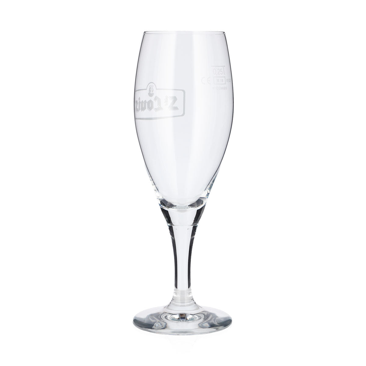 6x Ritzenhoff Bier Glas 0,25l Pokal weißes Logo – Ansicht 4