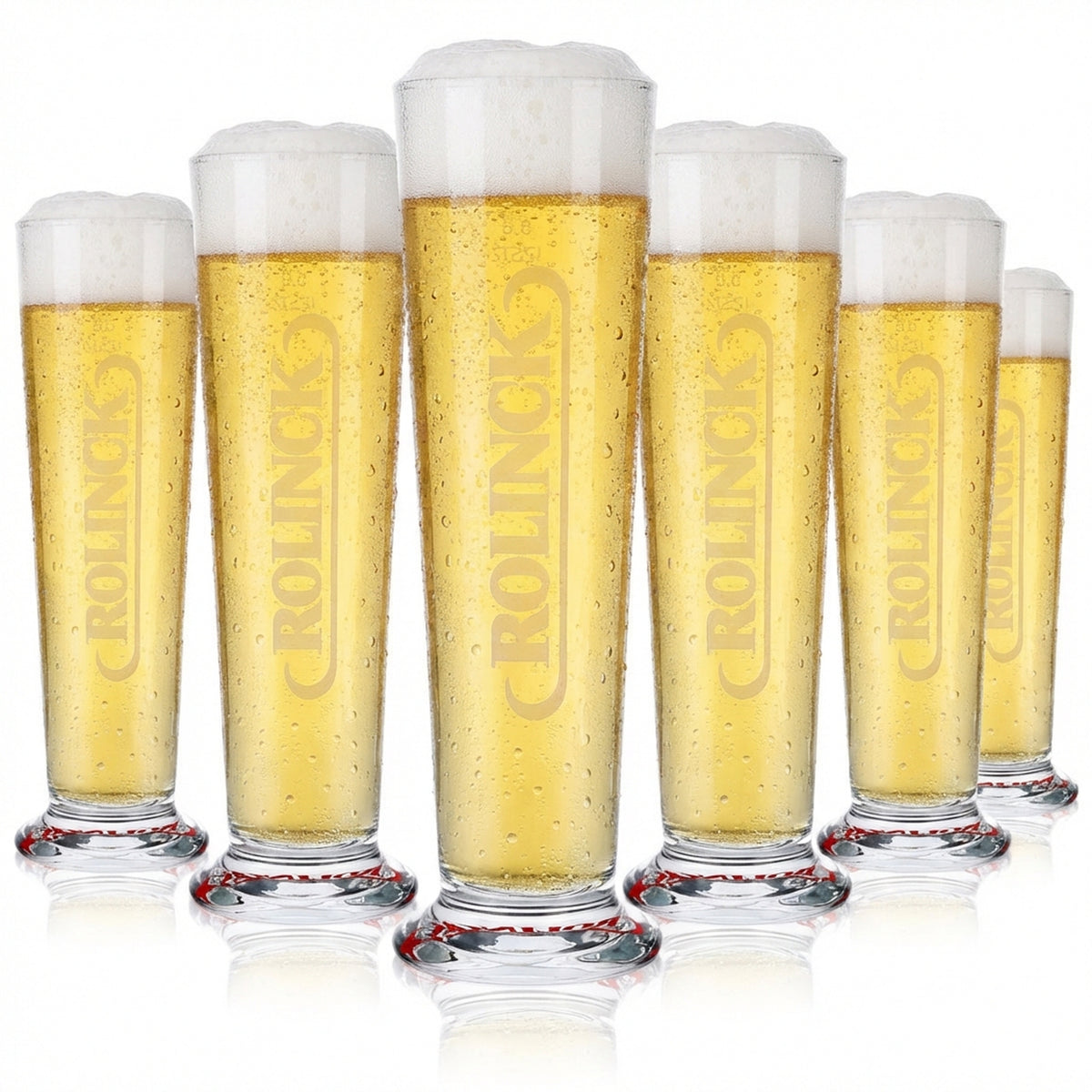 6x Rolinck Bier Glas Bierglas Gläser 0,3l Becher/Pokal Rastal Stange