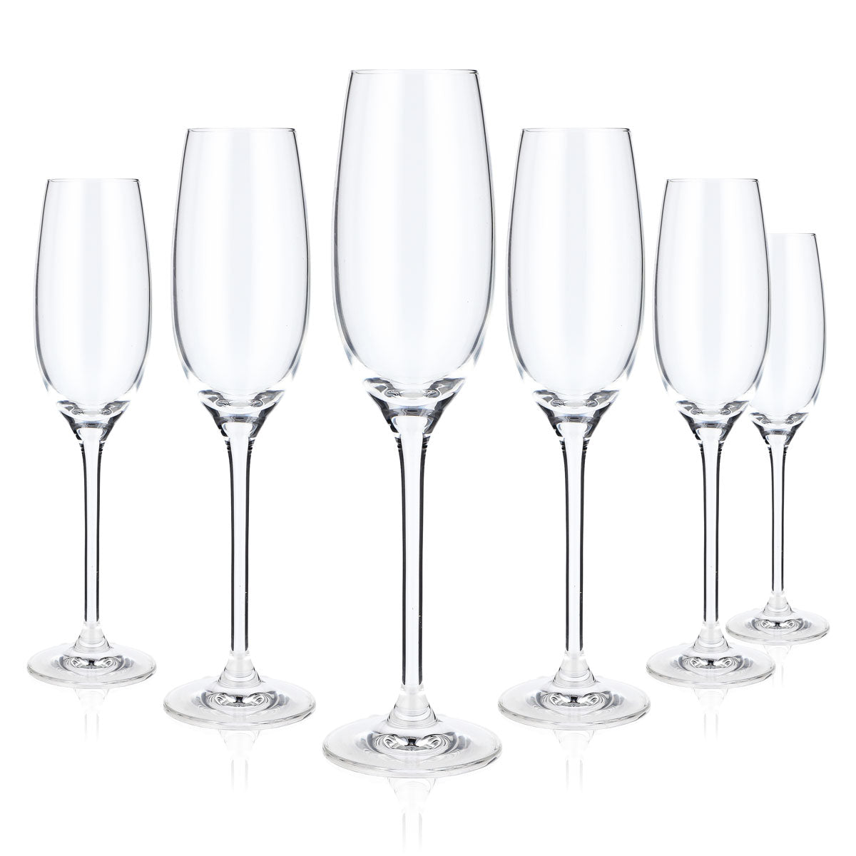 6x Rona Sekt Glas Flöte Cava 0,15l Sektglas Champagnerglas Kristallin – Ansicht 4
