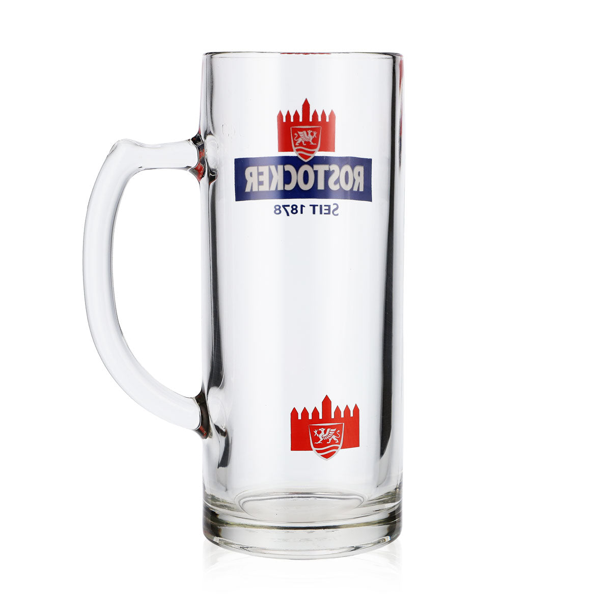 6x Rostocker Bier Glas Krug Bierkrüge 0,5l Exclusiv-Gutsherren Seidel Rastal – Ansicht 4