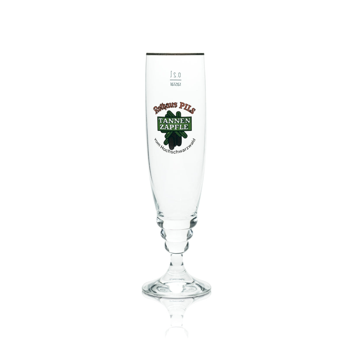 6x Rothaus Glas 0,2l Exklusiv Tannenzäpfle Bier Pokal Gläser Set Staatsbrauerei Baden – Ansicht 4