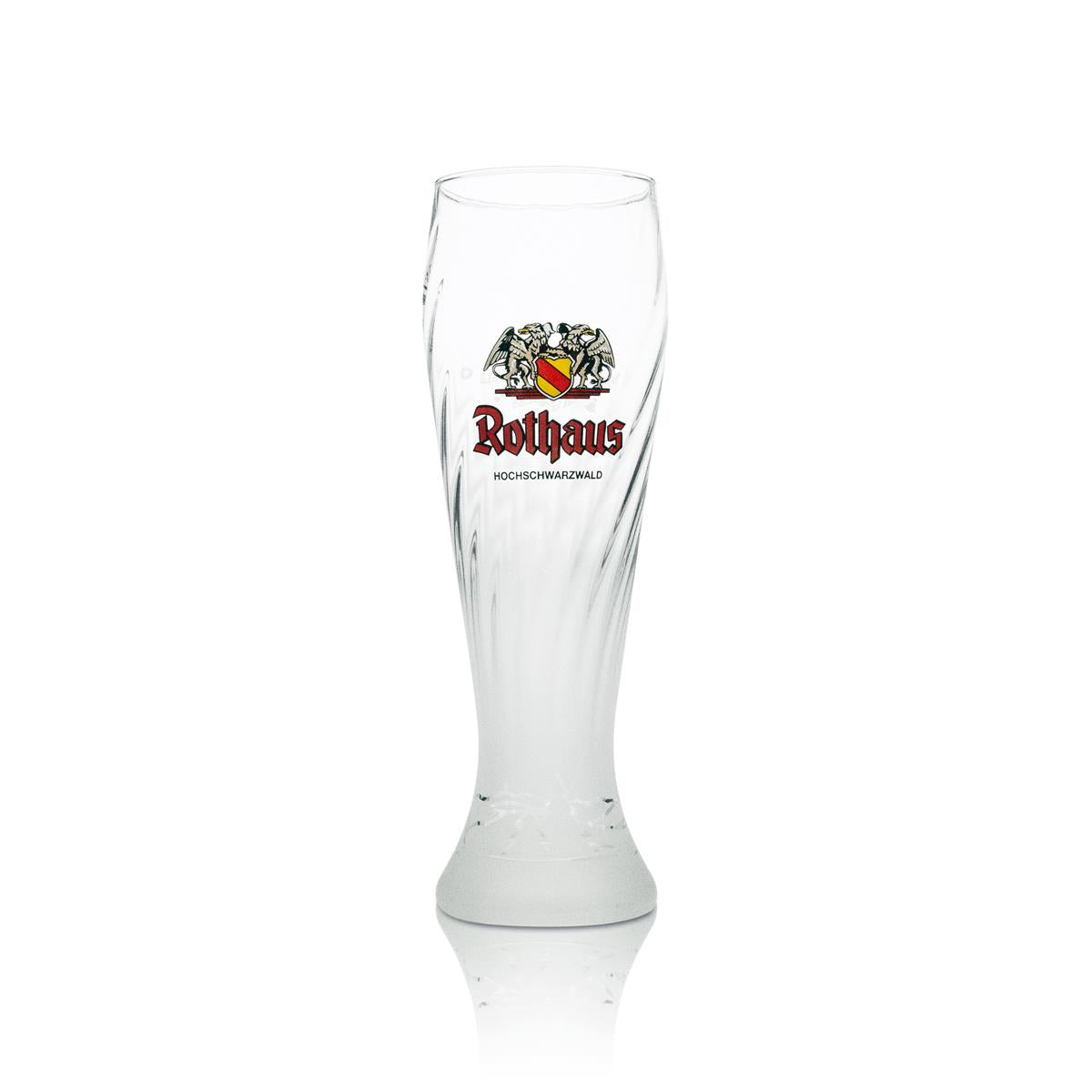 6x Rothaus Glas 0,5l Weißbier Hefeweizen Gläser Frosted-Design Brauerei Baden – Ansicht 2