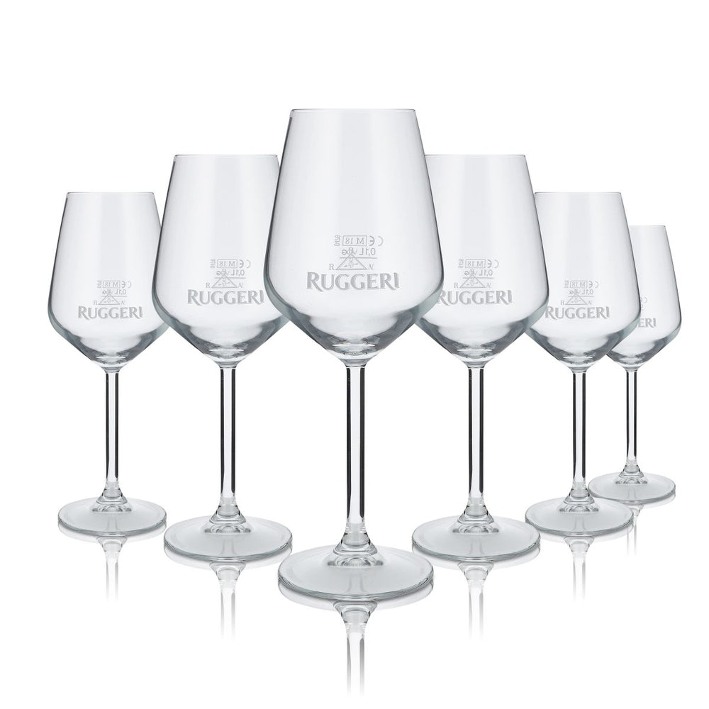 6x Ruggeri Glas 0,35l Prosecco Sekt Champagner Aperitif Weinglas VDG Paris 35
