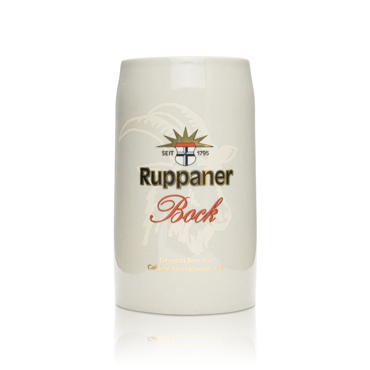 6x Ruppaner Bier Glas Porzellan Krug 500ml – Ansicht 2