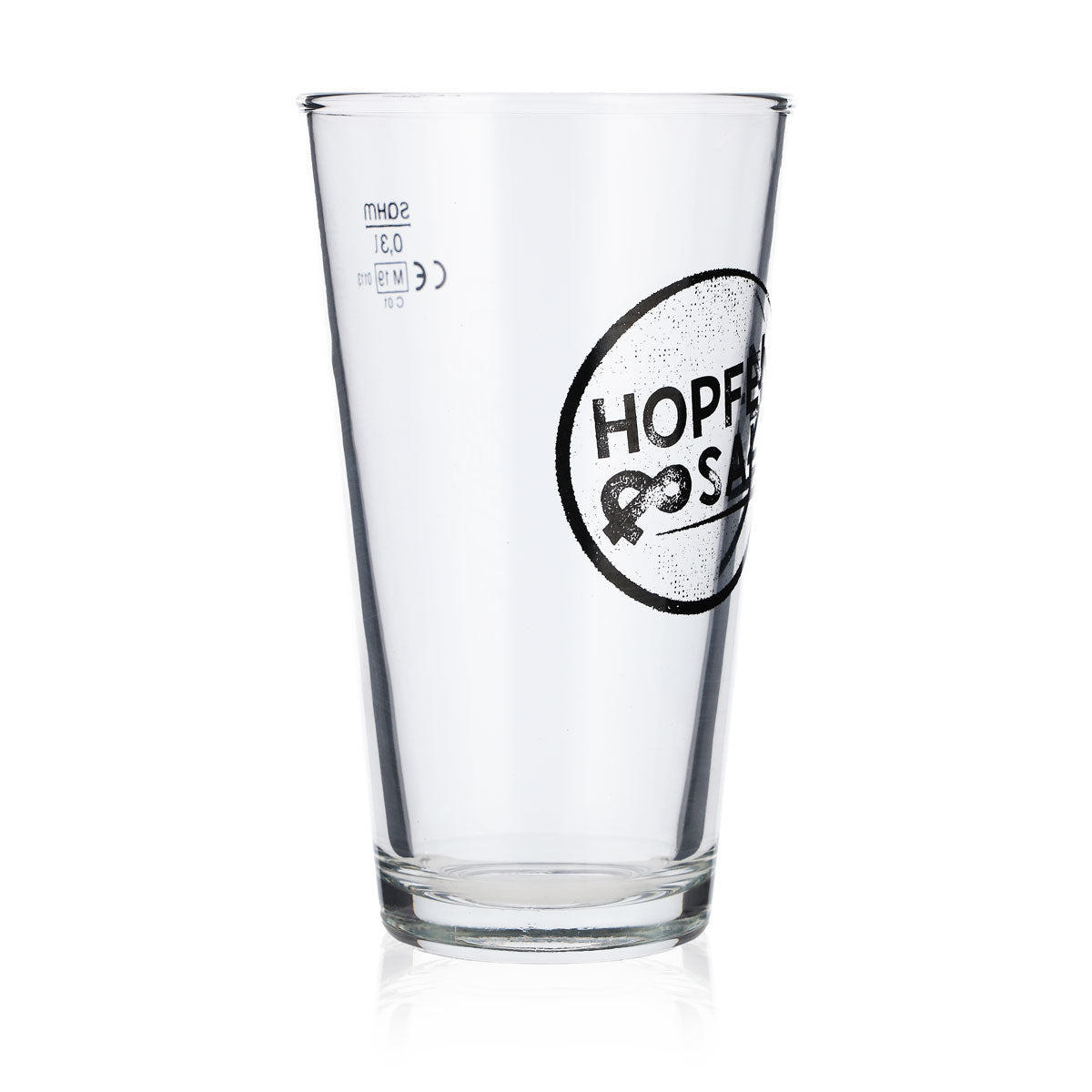 6x Sahm Glas Biergläser 0,3l Becher "Hopfen & Salz" American Lager – Ansicht 3