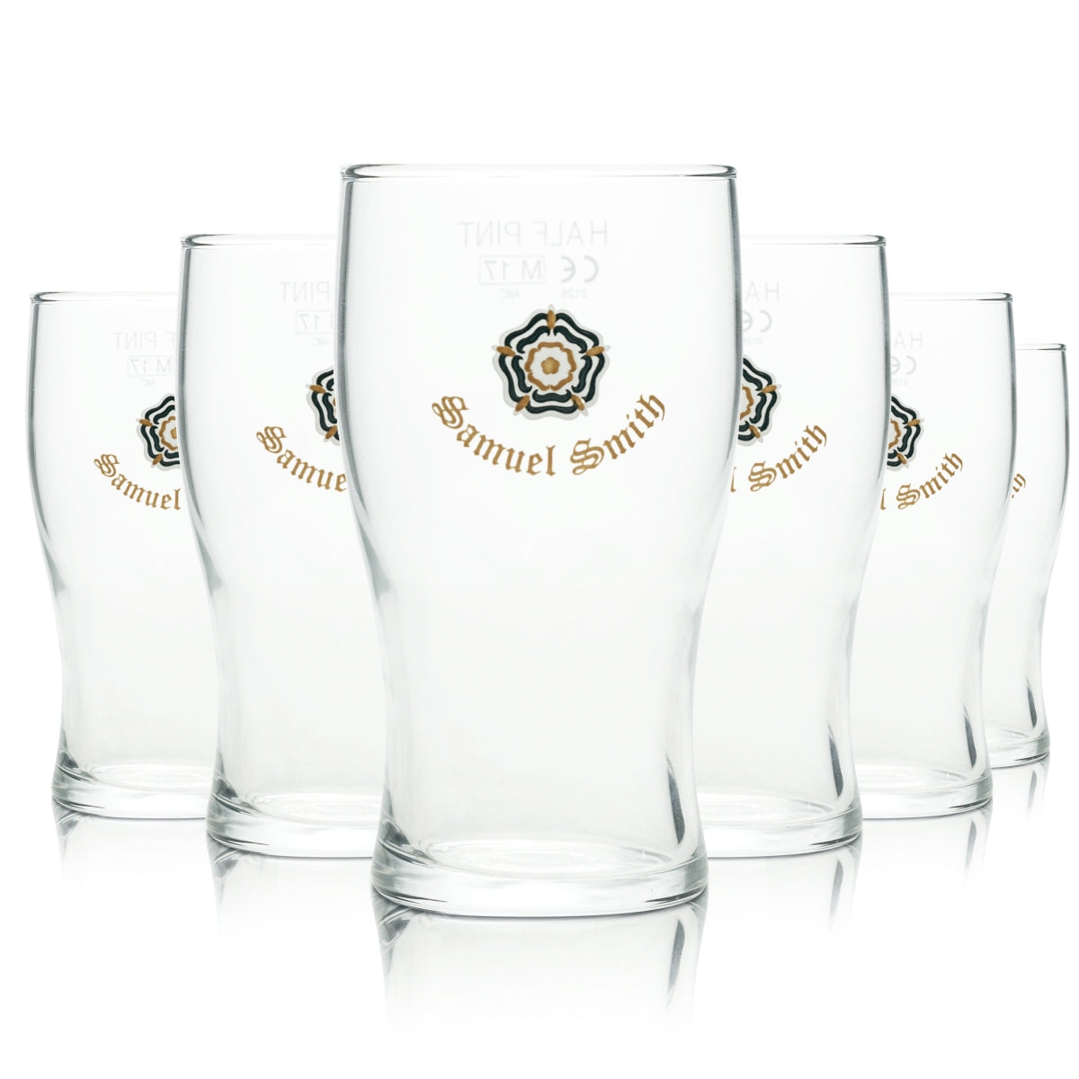 6x Samuel Smith Bier Glas 0,3l Becher 1/2 Pint Craftbeer ARC England Willi Cup