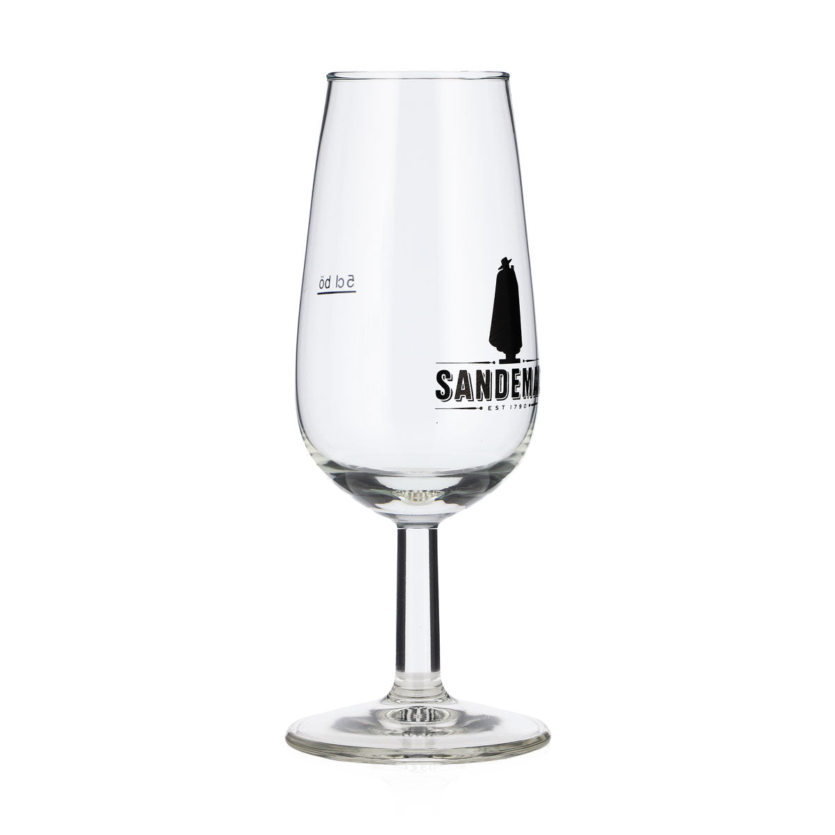 6x Sandeman Wein Glas 5cl Tatsingglas Logo Schwarz (6er Set) – Ansicht 2