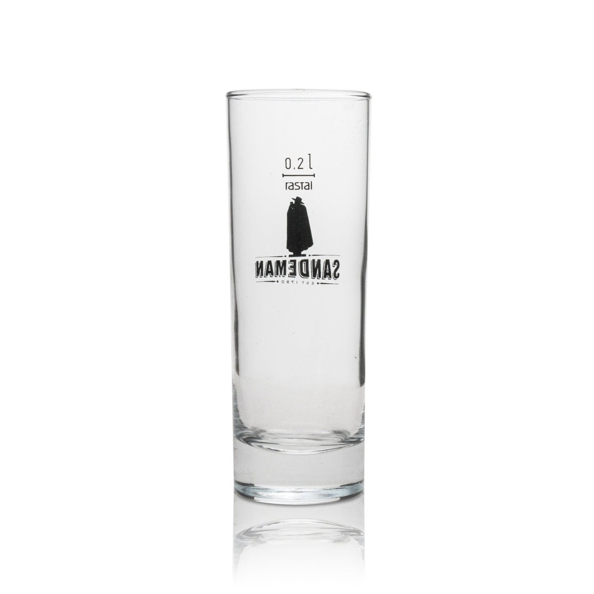 6x Sandeman Wein Glas Longdrinkglas 200ml schwarzes Logo – Ansicht 3