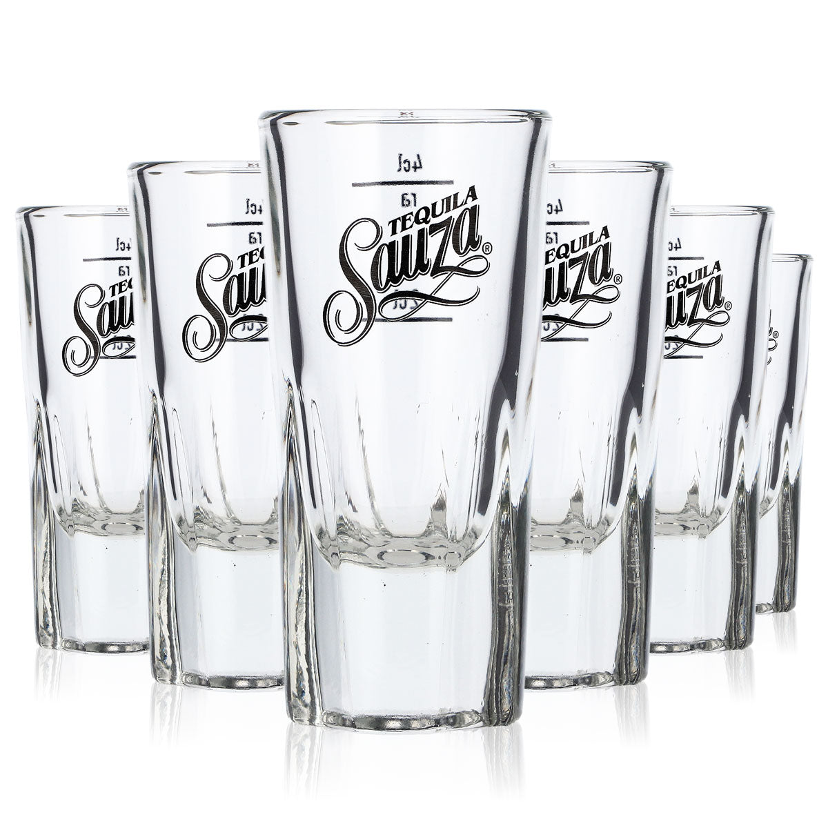 6x Sauza Tequila Glas 2cl/4cl Shotglas Schnapsglas Stamper Kurze (6er Set)