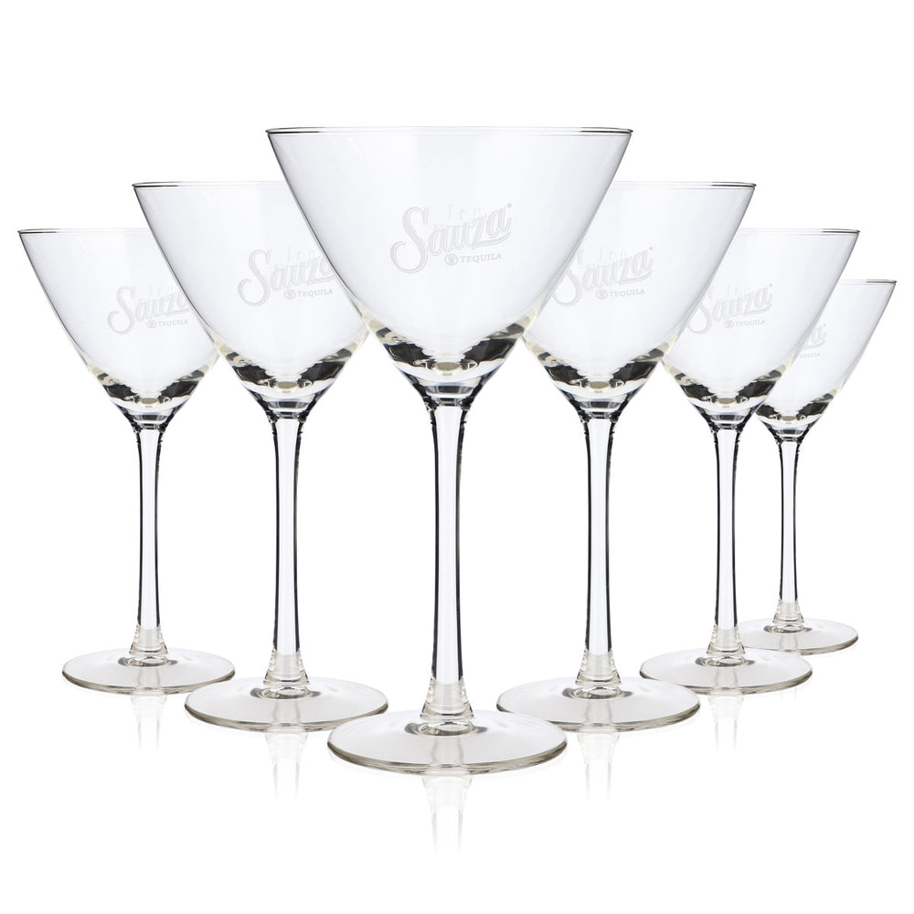 6x Sauza Tequila Tequila Glas 0,1l Cocktailglas Schale rastal Cocktail (6er Set)