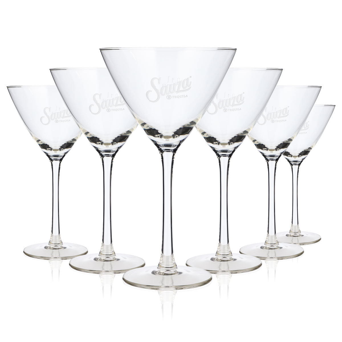 6x Sauza Tequila Tequila Glas 0,1l Cocktailglas Schale rastal Cocktail (6er Set)