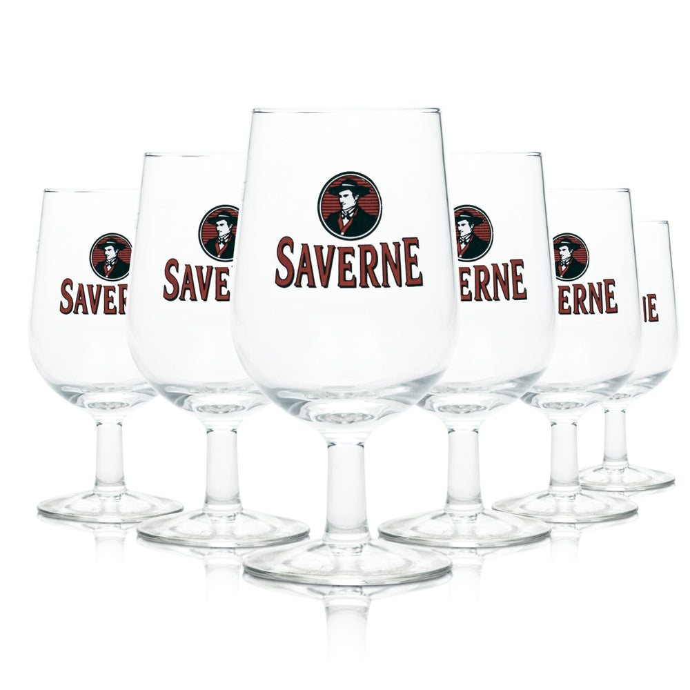 6x Saverne Glas 0,25l Pokal Tulpe Schwenker Gläser Panache Bier Brauerei