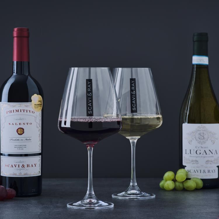 6x Scavi & Ray Sekt Glas 0,2l Wein Prosecco Champagner Gläser Friz Rot Weiß – Ansicht 3