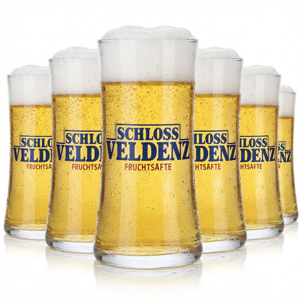 6x Schloss Veldenz Saft Glas 0,16l Saftgläser Becher Rastal Soltau