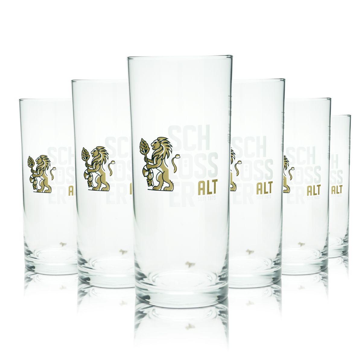 6x Schlösser Alt Bierglas 0,3l Willi Becher Gläser Premium Düsseldorfer Brauerei
