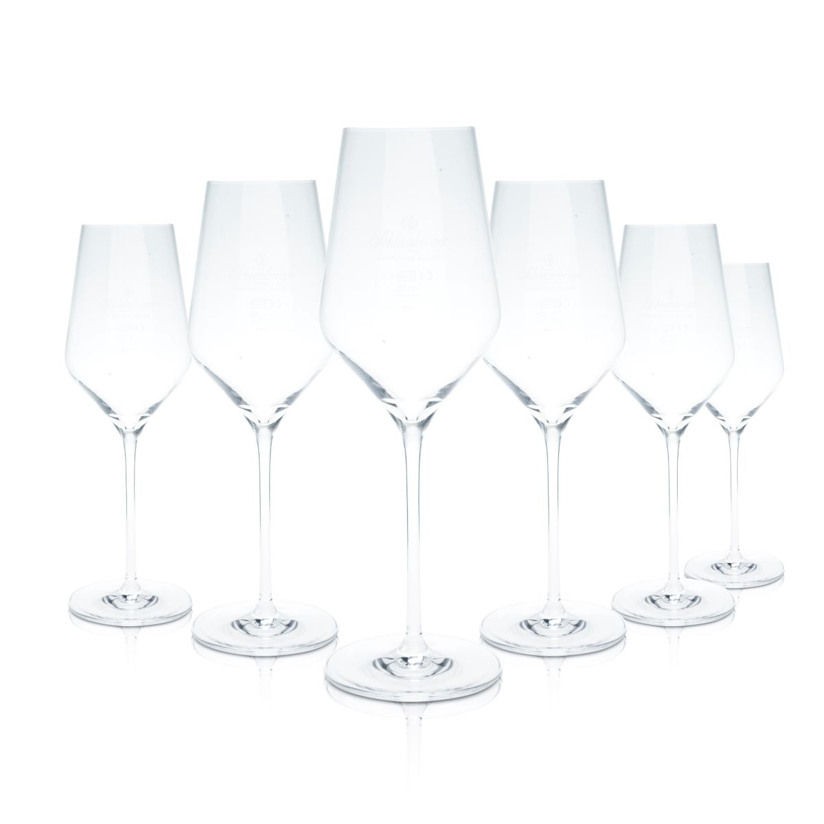6x Schlumberger Glas 0,4l Weinglas Kelchglas Aperitif Longdrink Sekt Gläser Set