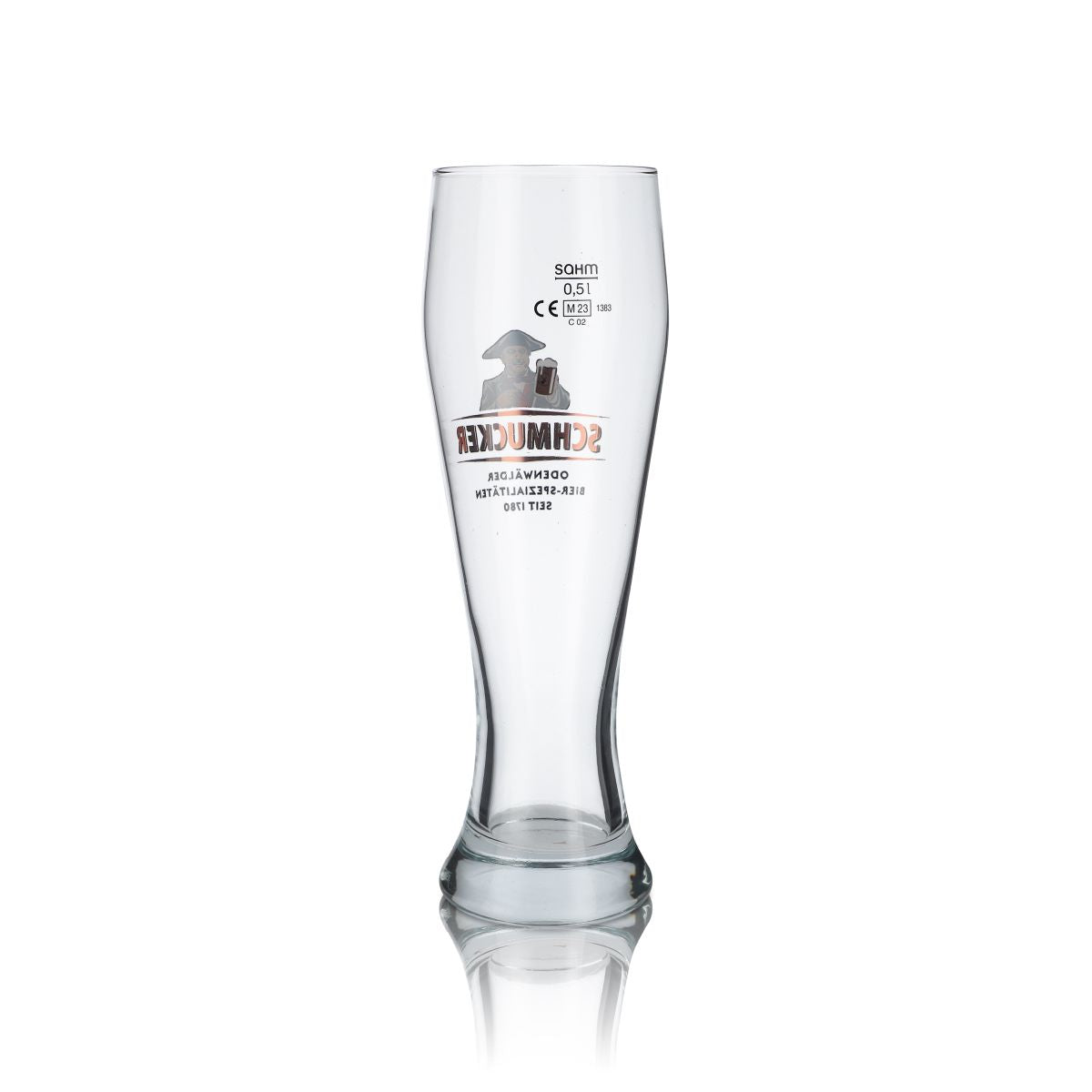 6x Schmucker Glas 0,5l Weißbierglas Hefeweizen Gläser Set Odenwälder Brauerei – Ansicht 3