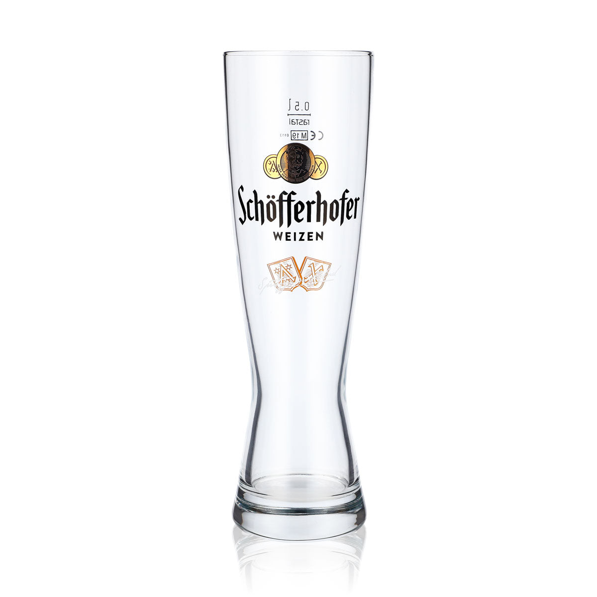 6x Schöfferhofer Bier Glas 0,5l Weißbierglas "Spritzig Prickelnd" Sahm – Ansicht 2