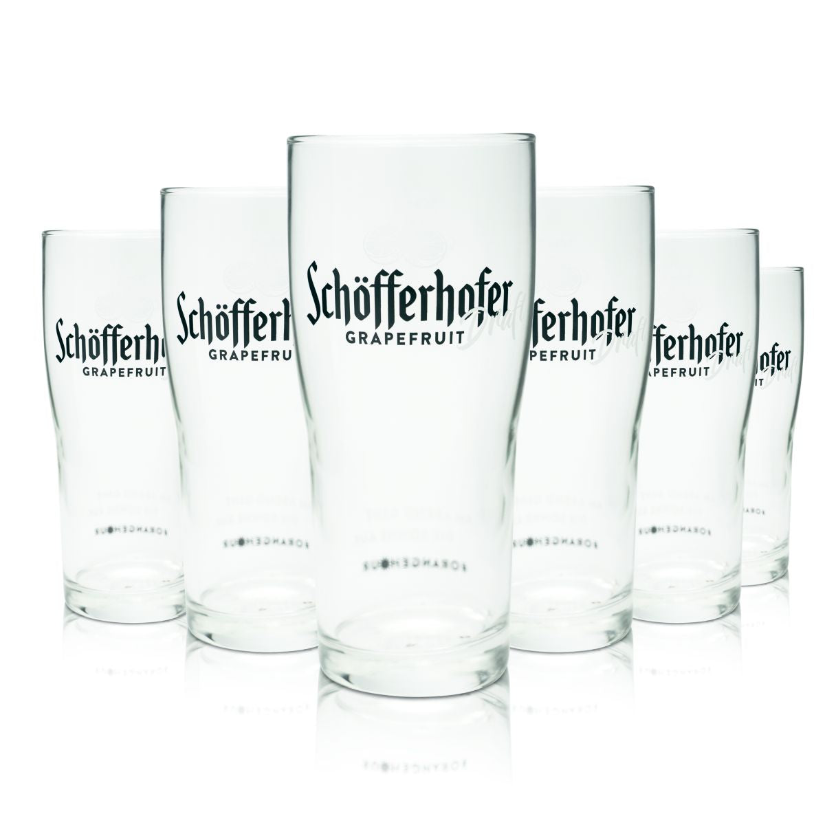 6x Schöfferhofer Bierglas 0,4l Grapefruit Draft Highball Willi Becher Gläser Set