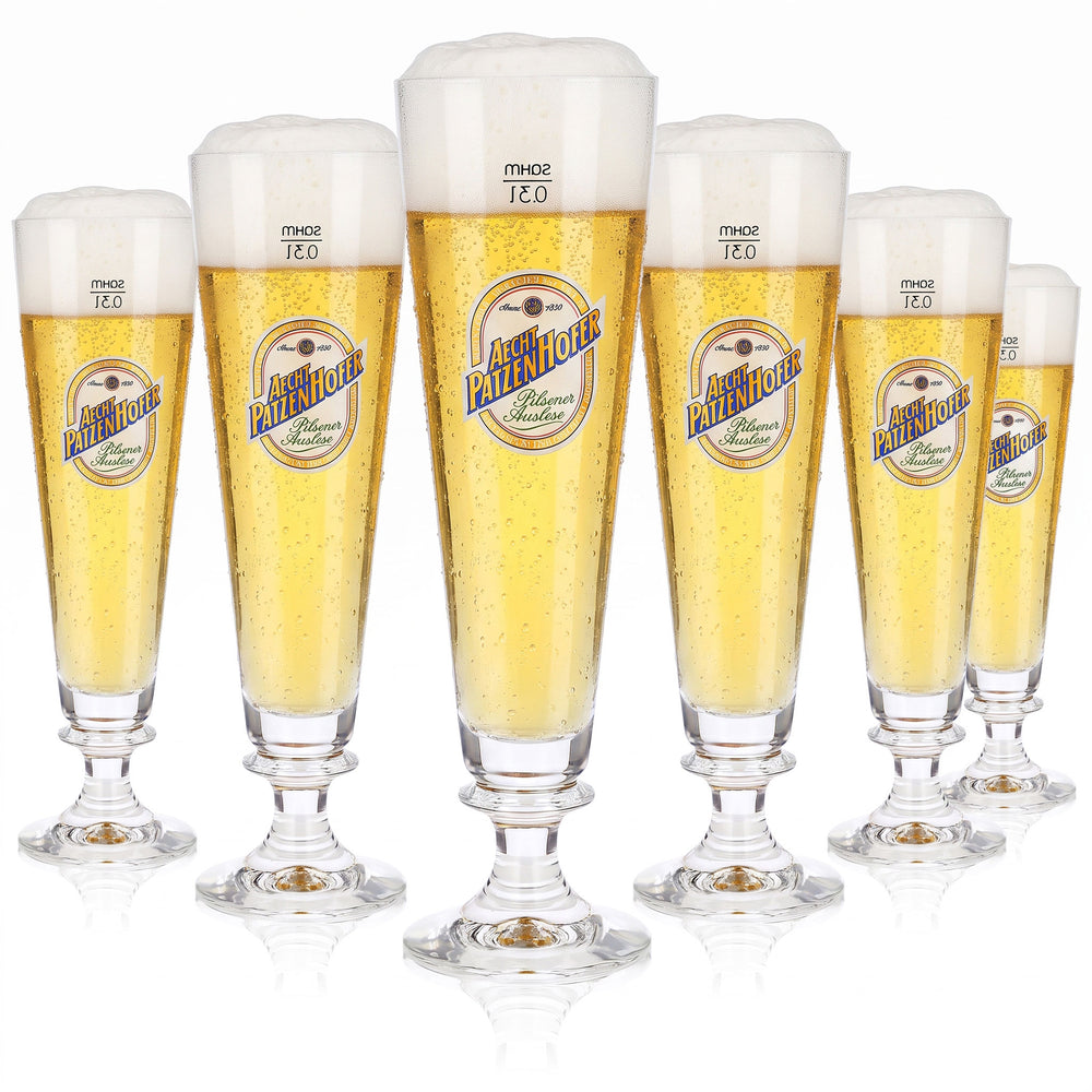 6x Schultheiss Bier Glas 0,3l Pokal Sahm Pescara (6er Set)