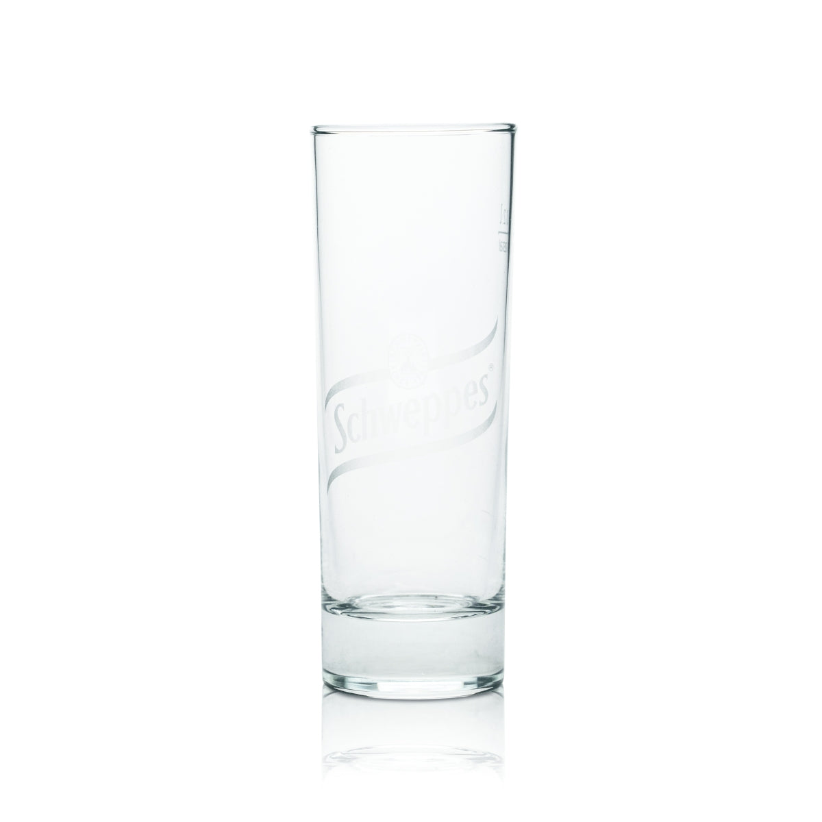 6x Schweppes Glas 0,2l Longdrink Becher Gläser Limo Softdrink Gastro Geeicht – Ansicht 2