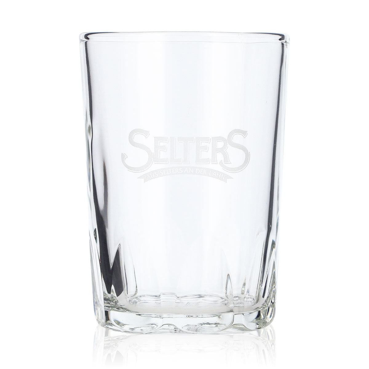 6x Selters Wasser Glas Wassergläser 0,15l Becher weiße Schrift – Ansicht 2