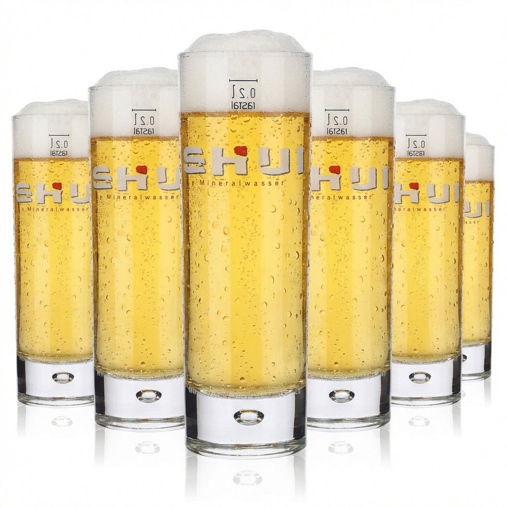 6x Shui Wasser Glas Wassergläser Softdrinkgläser 0,2l Becher