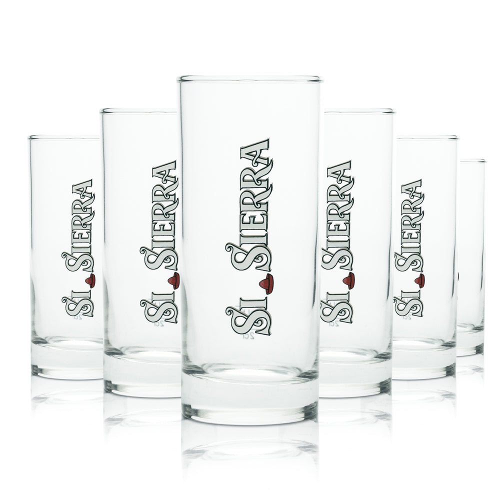6x Sierra Tequila Glas 0,2l Becher Longdrink Cocktail Gläser Sunrise Gastro Bar