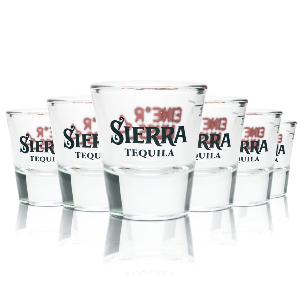 6x Sierra Tequila Glas 2cl Shotgläser Kurze Schnapsgläser Gastro Geeichte Gläser