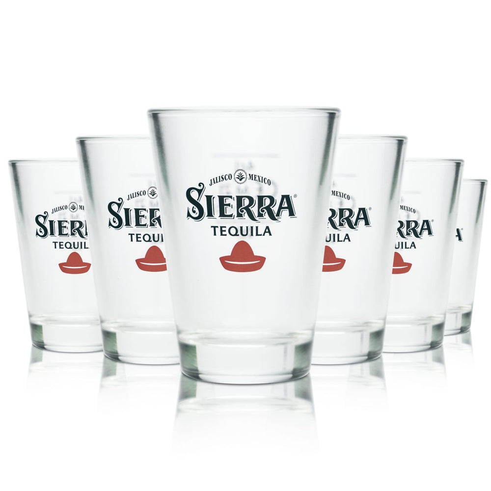 6x Sierra Tequila Glas 4cl Shotgläser Schnapsgläser Kurze Geeicht Gastro Kneipe