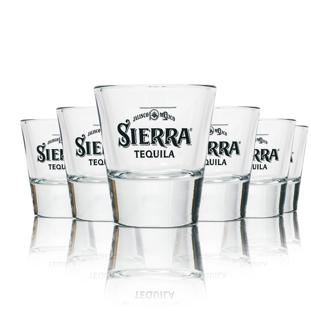 6x Sierra Tequila Shotgläser 2cl – Kurze Set für Tequila-Liebhaber und Partys