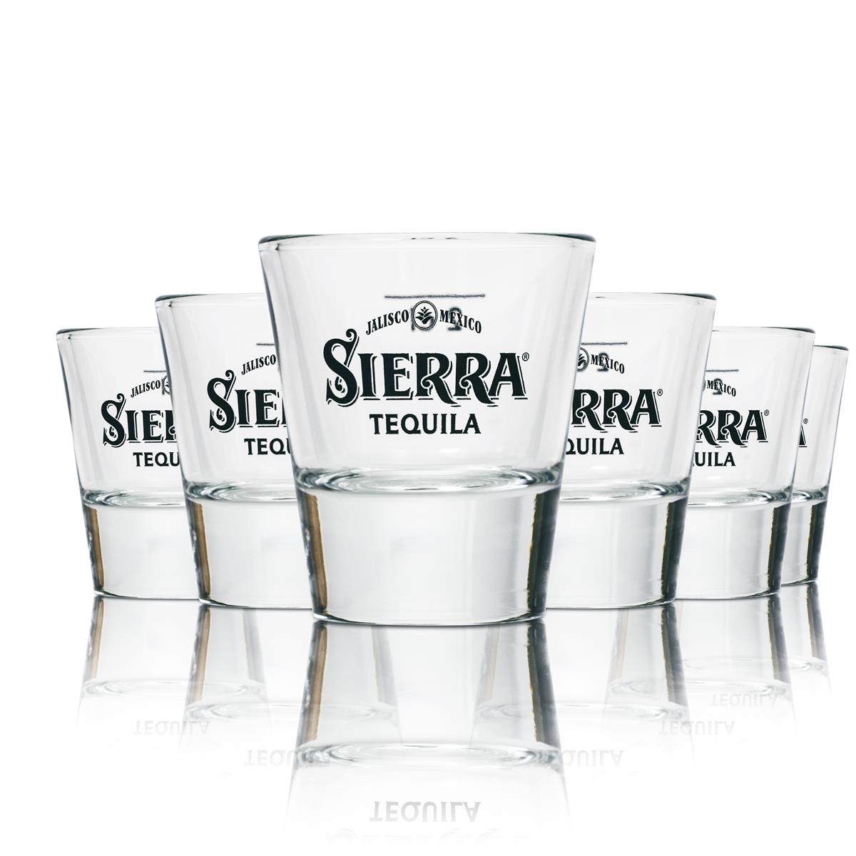 6x Sierra Tequila Shotgläser 2cl – Kurze Set für Tequila-Liebhaber und Partys