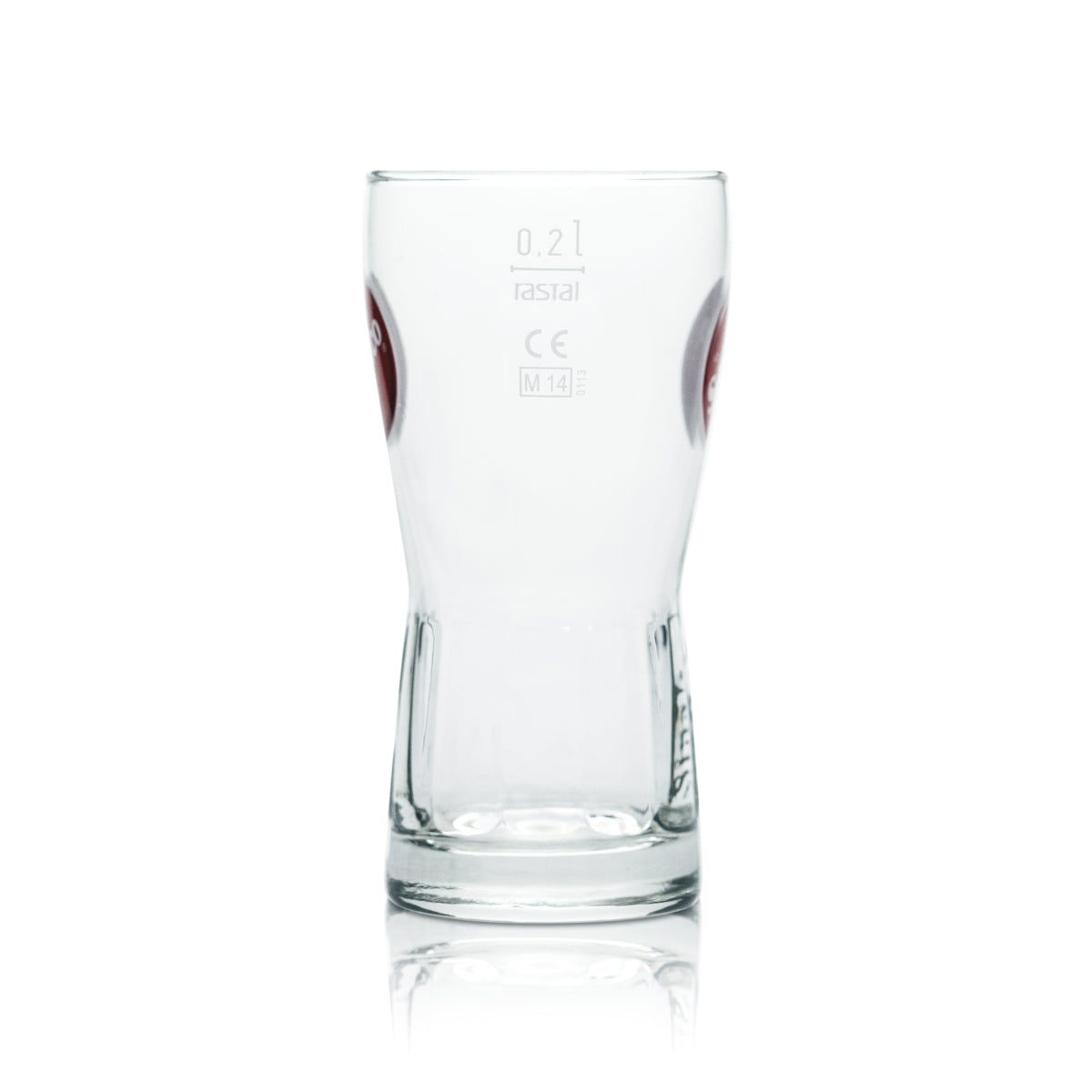 6x Sinalco Glas 0,2l Becher Relief Kontur Gläser Limo Softdrink Gastro Geeicht – Ansicht 3