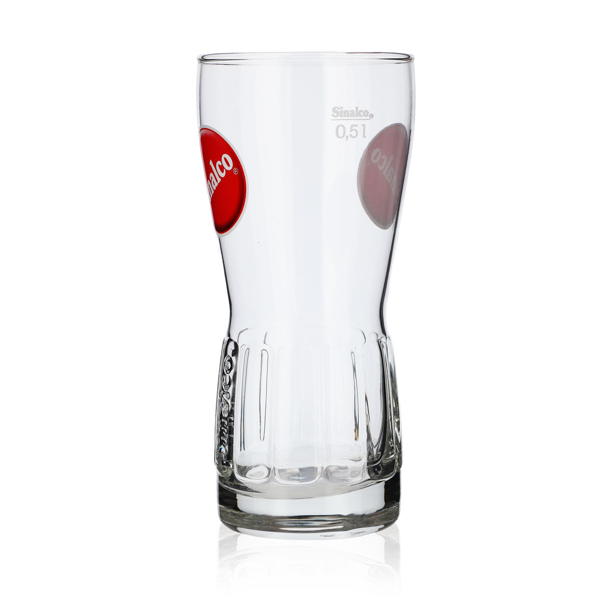 6x Sinalco Relief Glas Limogläser 0,5l Becher Kontur rundes Logo Rastal – Ansicht 4
