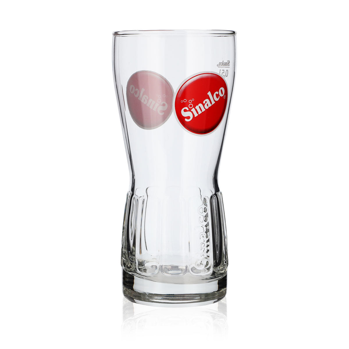 6x Sinalco Relief Glas Limogläser 0,5l Becher Kontur rundes Logo Rastal – Ansicht 5