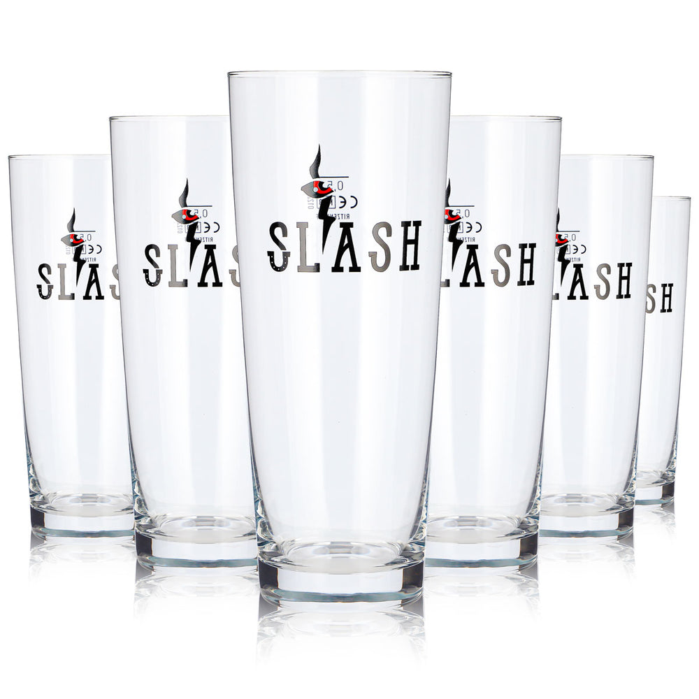 6x Slash Bier Glas 0,5l Becher Ritzenhoff Concord Bierglas Willibecher (6er Set)
