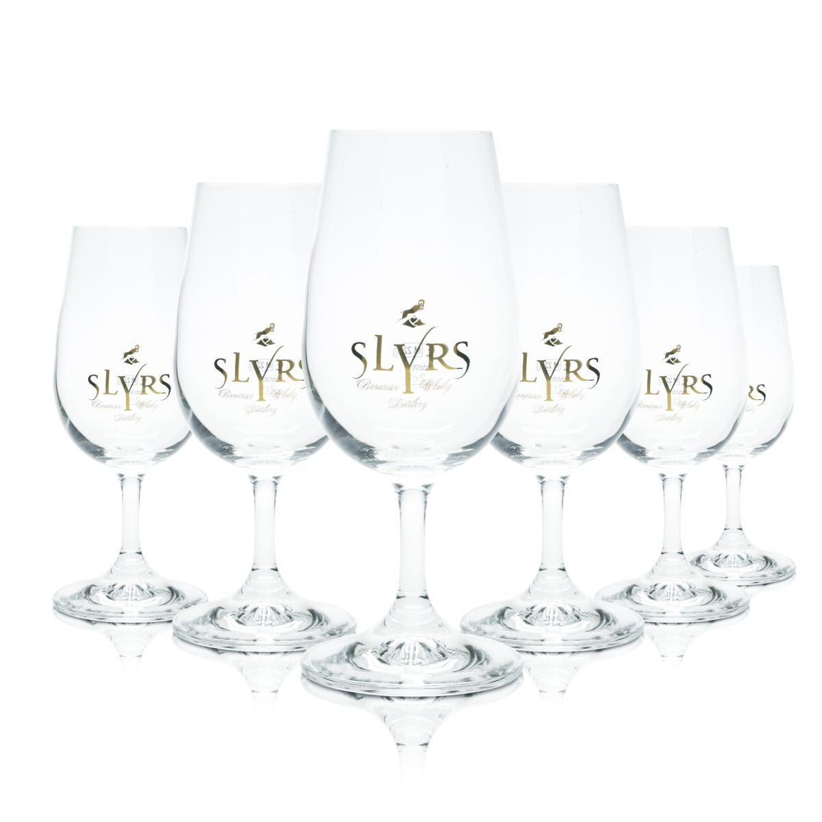 6x Slyrs Glas 0,2l Whisky Nosingglas Tastingglas Schwenker Kelch Gläser Set Bar