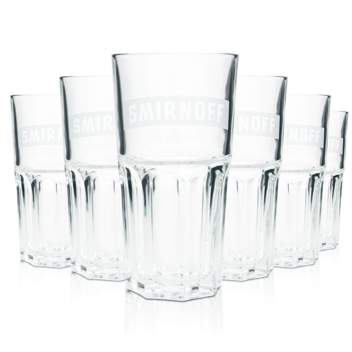 6x Smirnoff Glas 0,3l Longdrinkgläser Cocktailgläser Vodk Moscow Mule Martini