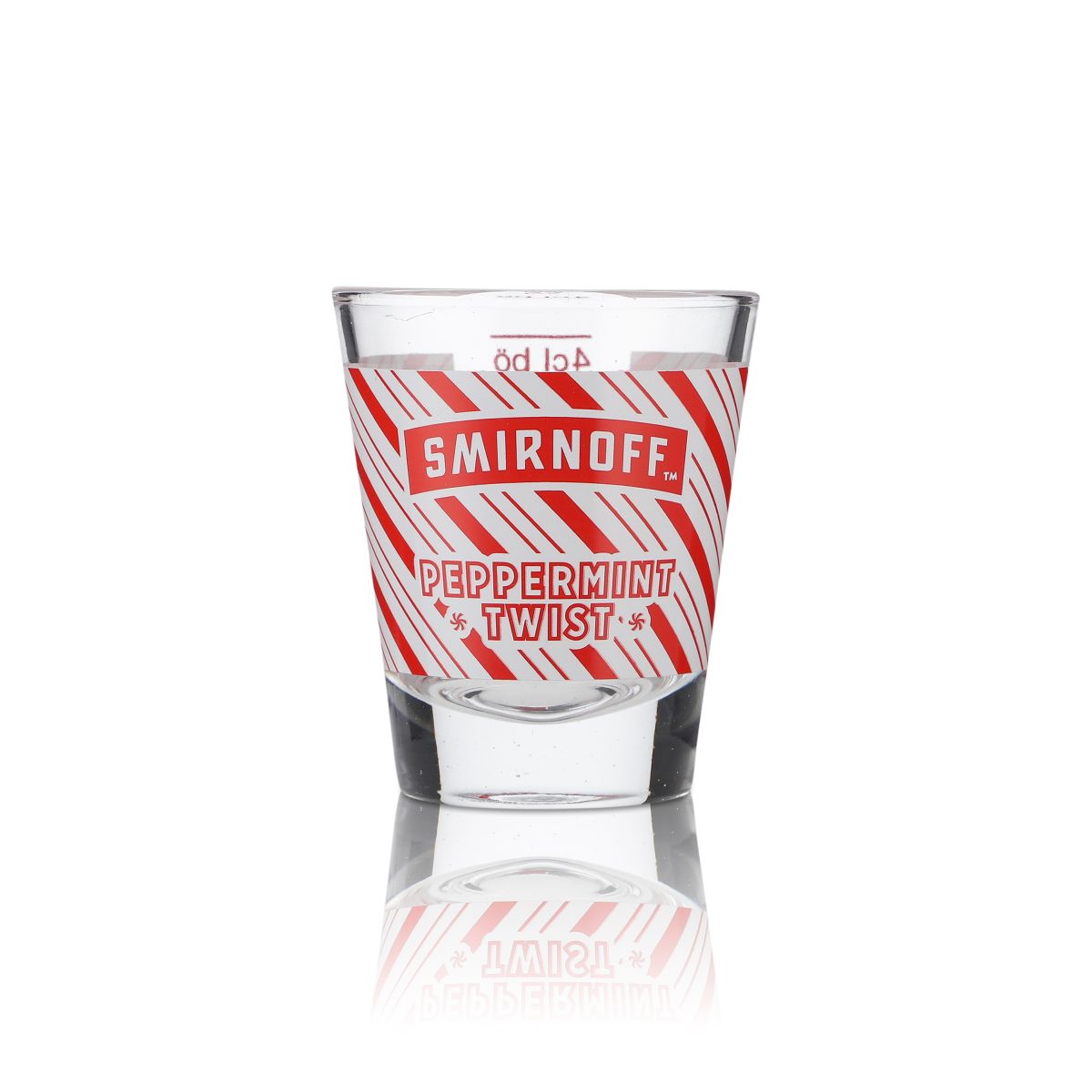 6x Smirnoff Vodka Glas Shotglas Stamper 2cl 4cl "Pepermint Twist" – Ansicht 2