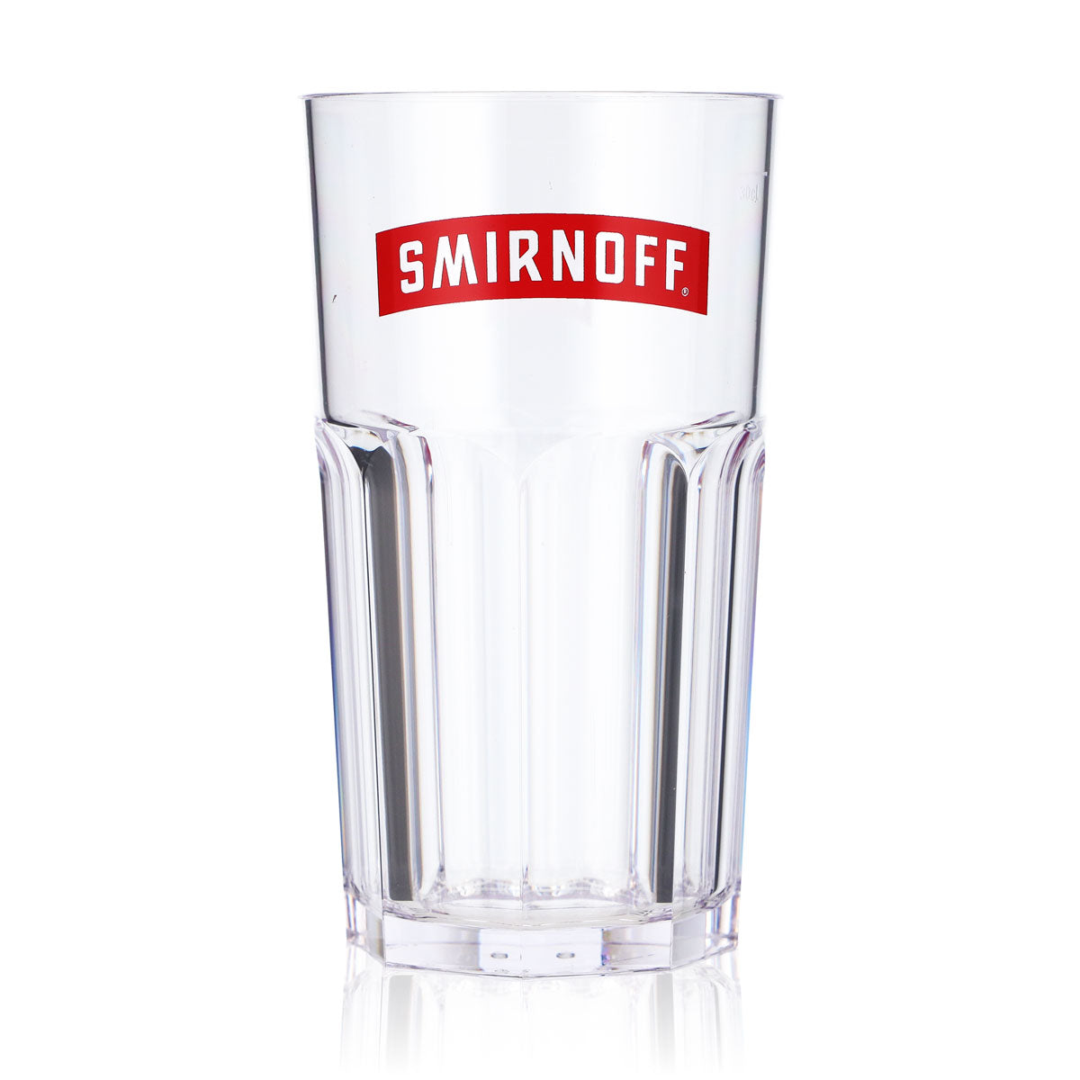 6x Smirnoff Vodka MehrwegbecherPartybecher Acryl/Kunststoff rotes Logo – Ansicht 2