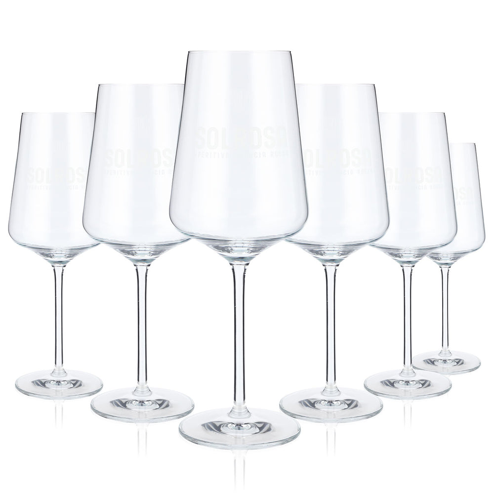 6x Solrosa Likör Stielgläser Spritzgläser Likörgläser Weinglas Glas 0,4l