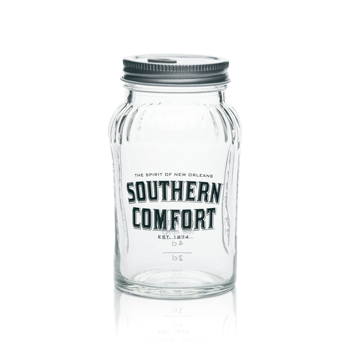 6x Southern Comfort Glas Mason Jar 0,33l MIT Deckel Longdrink Cocktail Gläser – Ansicht 2